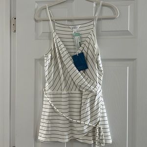 NWT Stitchfix Market & Spruce faux wrap tank sz L